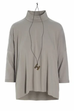 BLUSE M/HALSKETTE