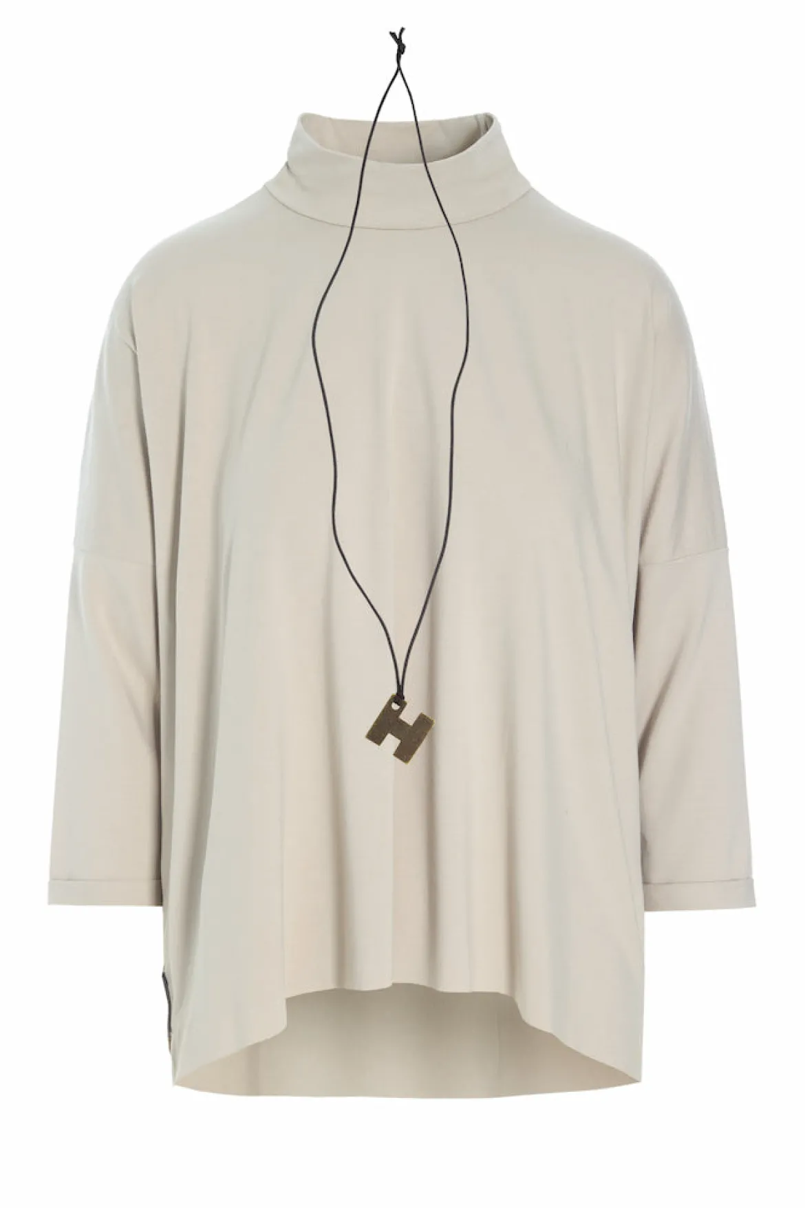 BLUSE M/HALSKETTE