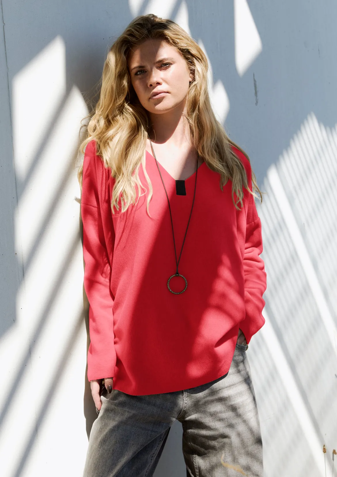 BLUSE V-AUSSCHNITT
