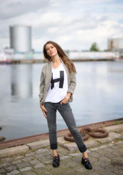 BLUSE V-AUSSCHNITT DRUCK