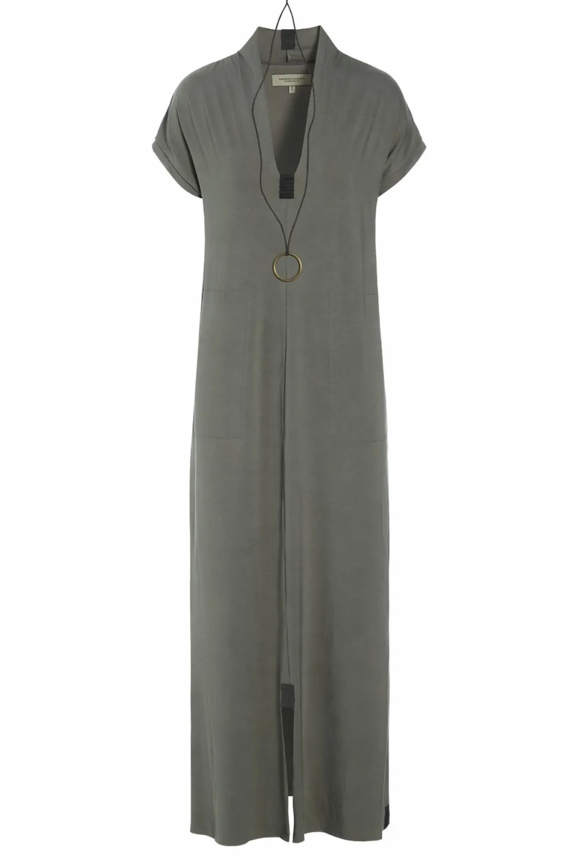 LANGE KLEID V-AUSSCHNITT