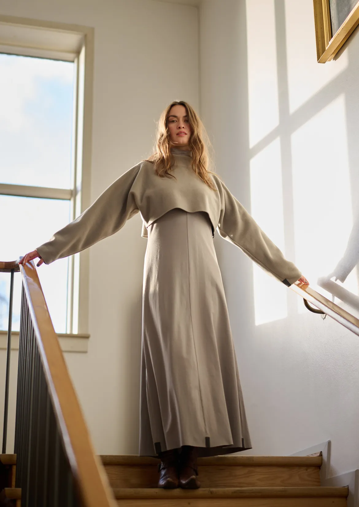 LANGE KLEID W/SCHMUCK