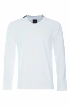 T-SHIRT V-AUSSCHNITT LANGARM